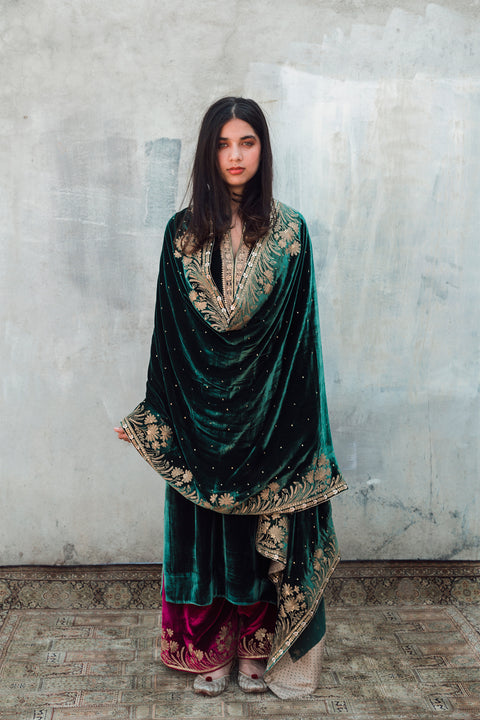 Eman Dupatta-Green