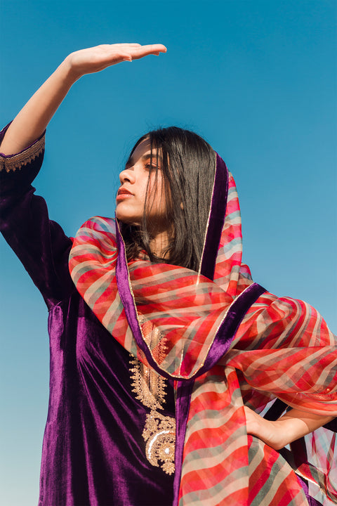 Inayat Dupatta-Colurful Lehriya