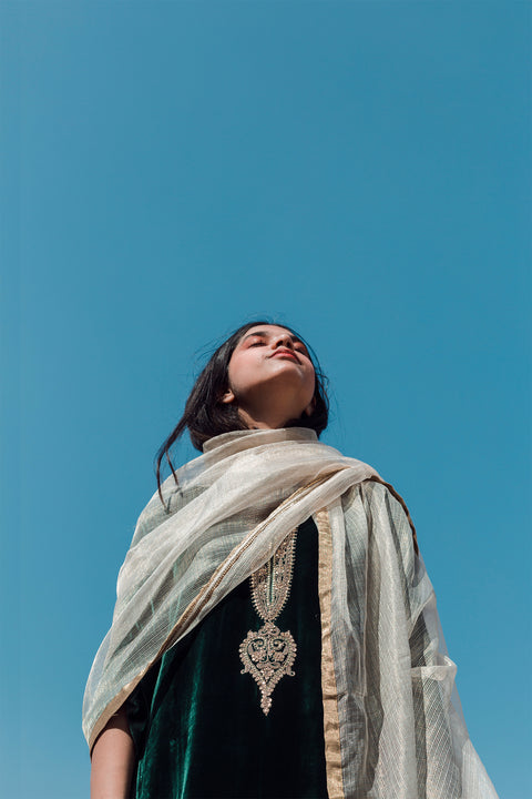 Hiba Dupatta-Ivory