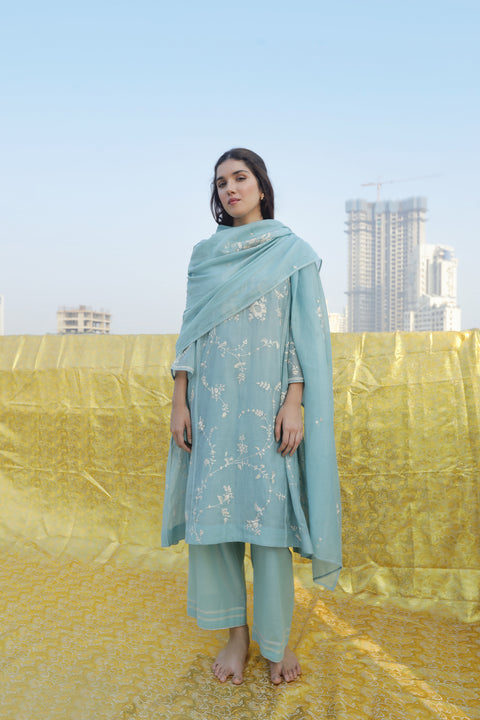 Darshana Dupatta-Powder Blue