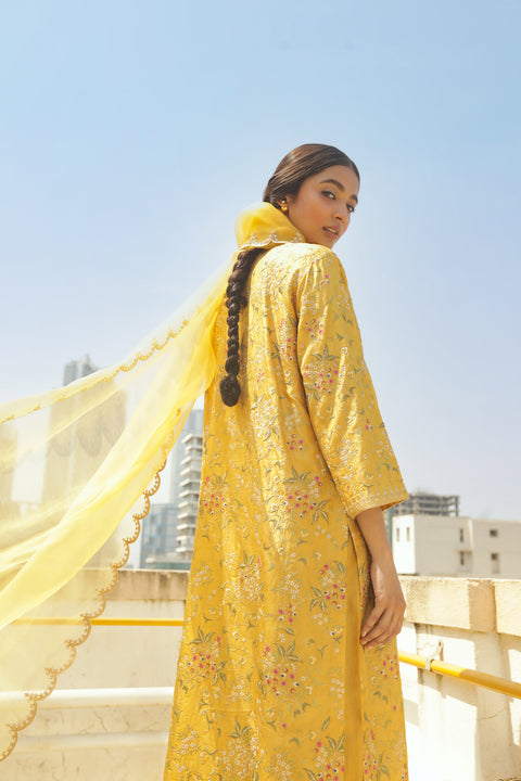 Sarah Dupatta-Yellow