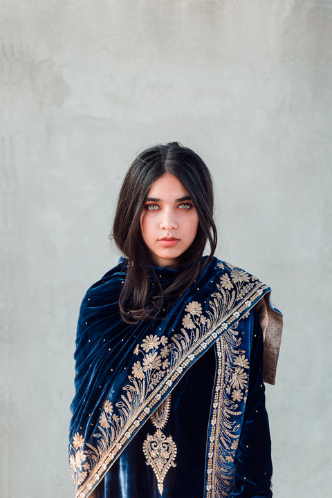 Eman Dupatta-Blue