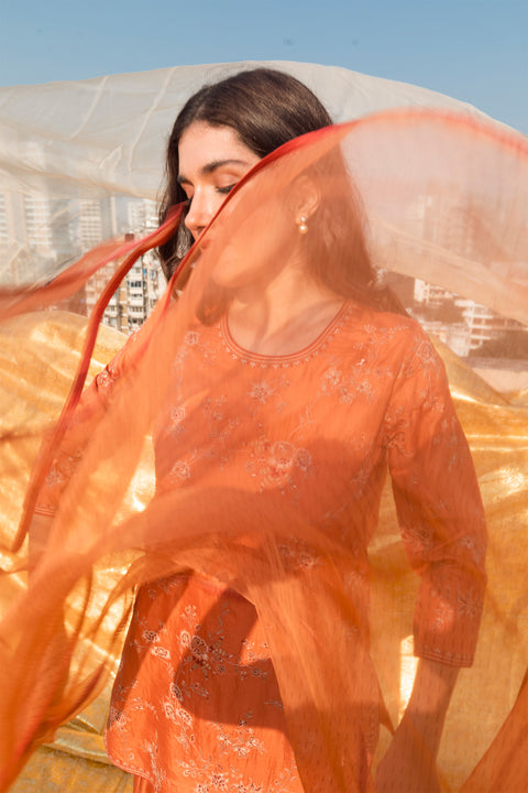 Rasika Dupatta-Orange