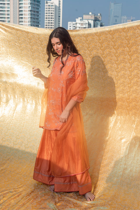 Rasika Dupatta-Orange
