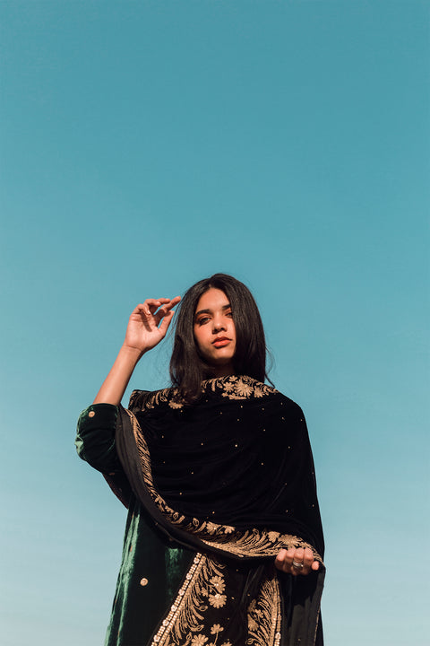 Eman Dupatta-Black