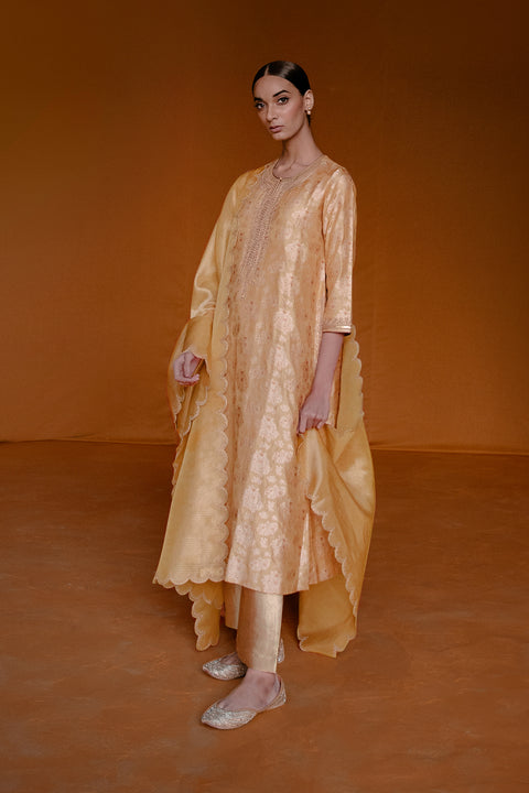 Danika Kurta and Pant-Yellow