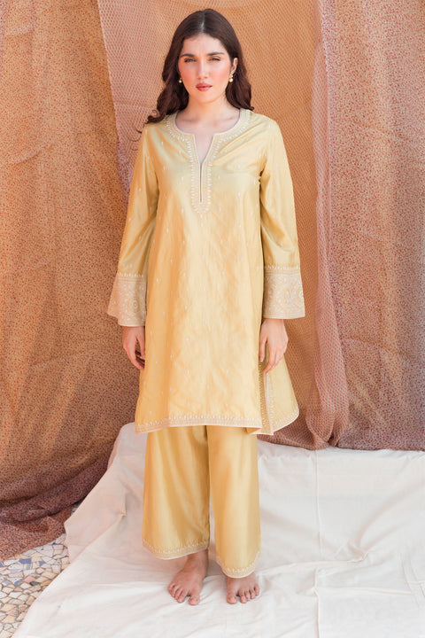 Aradhna Kurta and Pant-Yellow