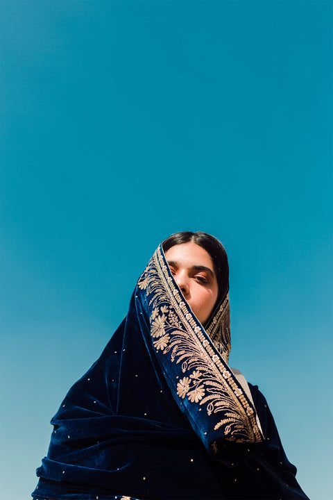 Eman Dupatta-Blue