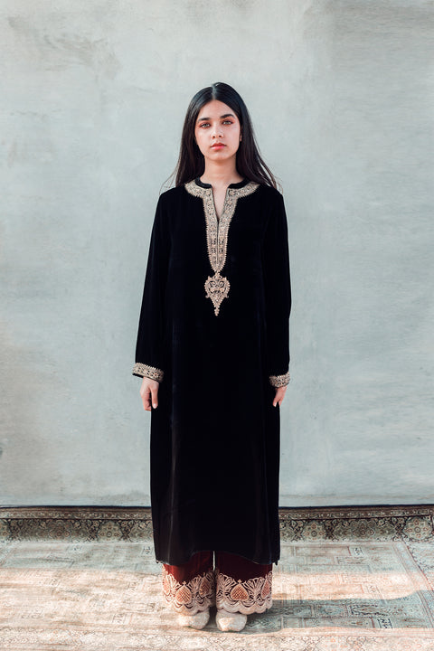Aafia Kurta and Pant - Black