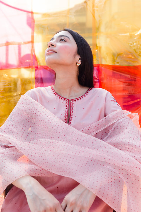 Varnika Dupatta-Pink