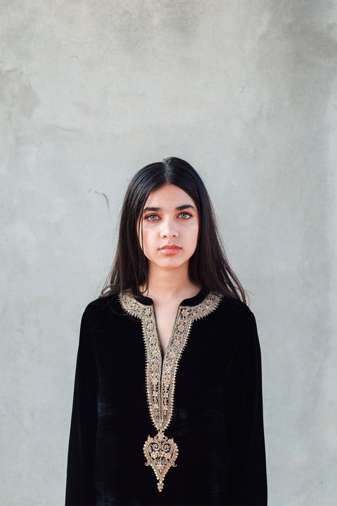 Aafia Kurta and Pant - Black