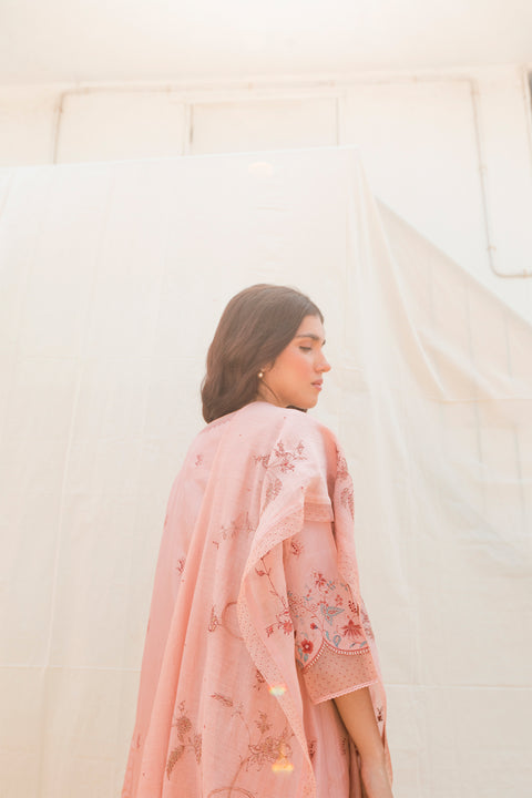 Madhu Dupatta-Salmon Pink
