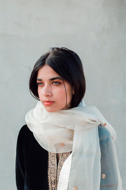 Sobia Dupatta-Ivory