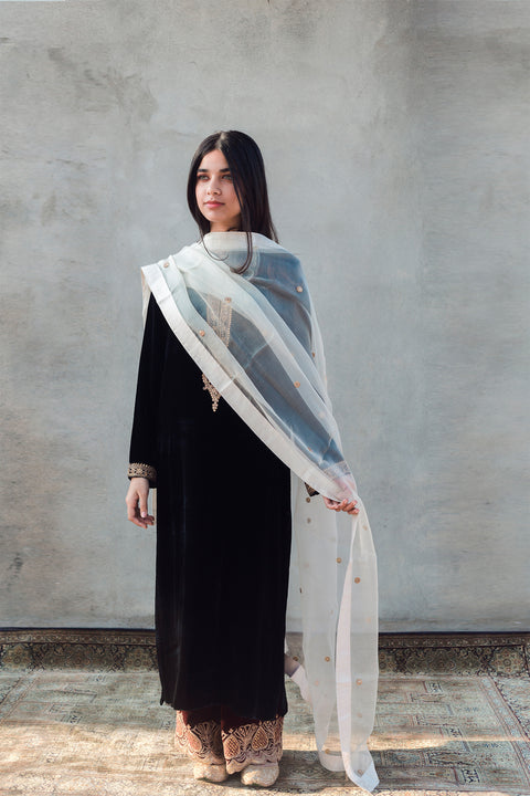 Sobia Dupatta-Ivory