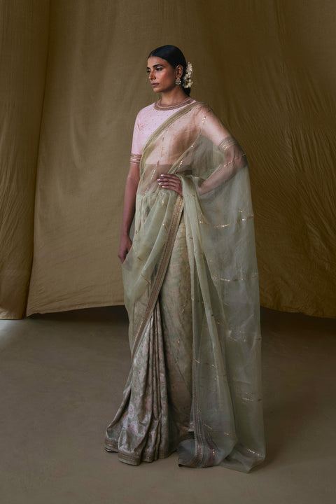 Mehak Saree-Sea Green