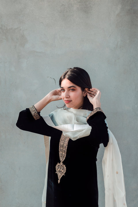 Sobia Dupatta-Ivory