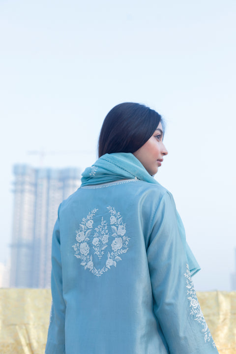 Gauri Dupatta-Powder Blue