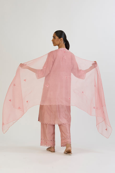 Ikaya Dupatta - Salmon Pink