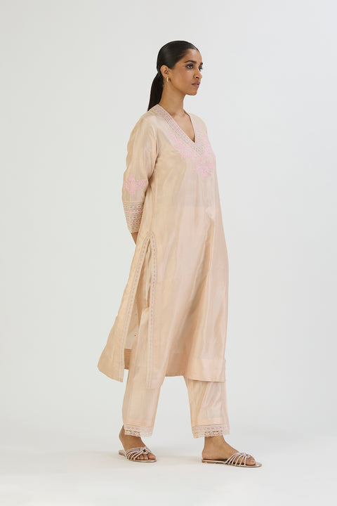 Pallavi Kurta and Pant - Light Pink