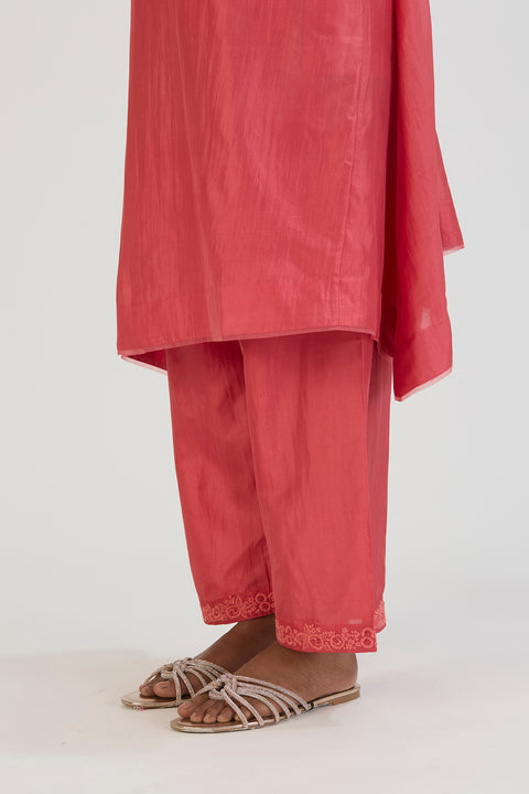 Vaidehi Kurta and Pant - Dark Pink