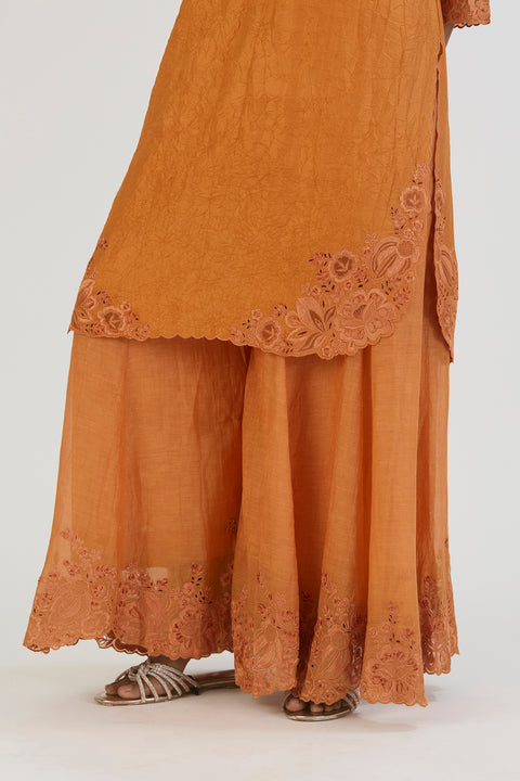 Isha Kurta and Sharara - Orange