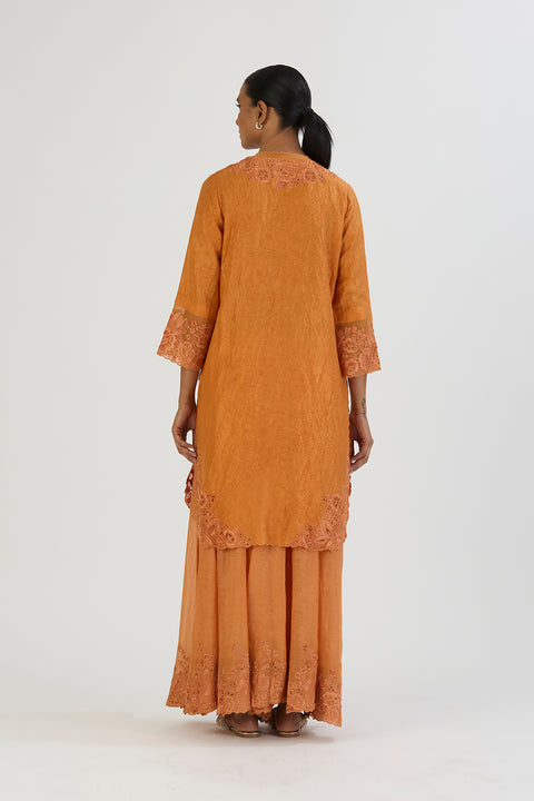 Isha Kurta and Sharara - Orange