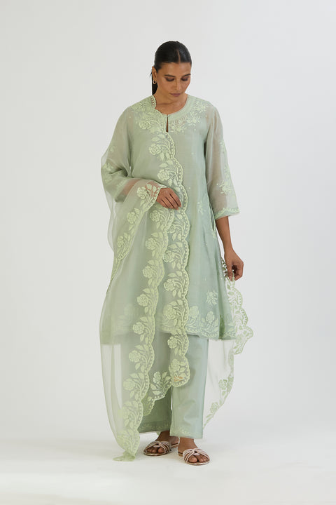 Yami Dupatta - Sage Blue