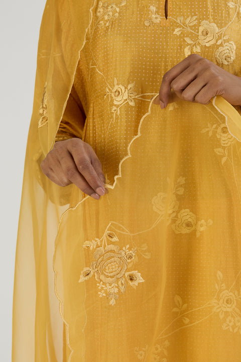 Janvi Dupatta - Yellow