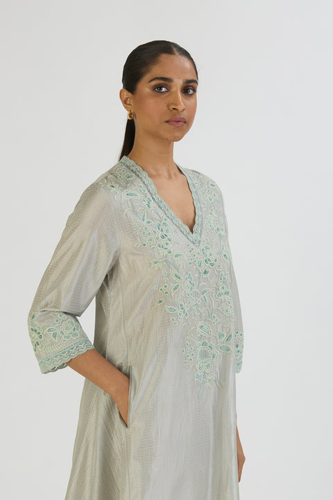 Dhara Kurta and Pant - Light Blue