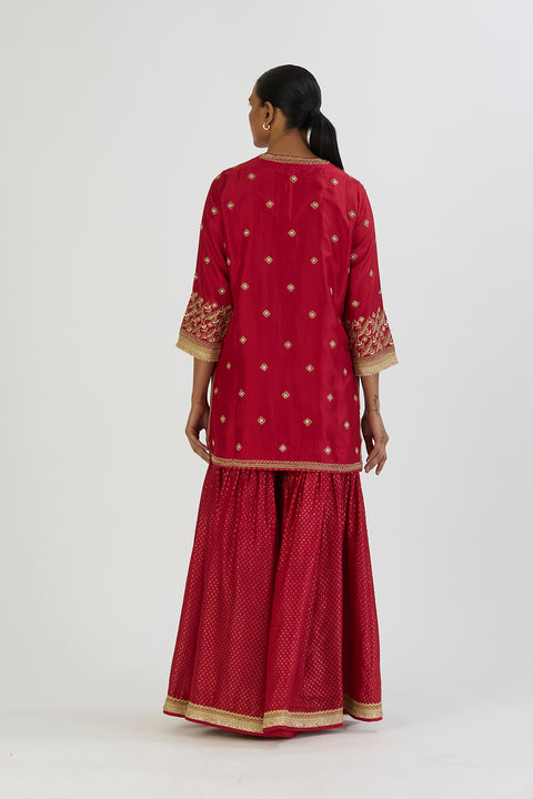 Urmi Kurta and Sharara - Red