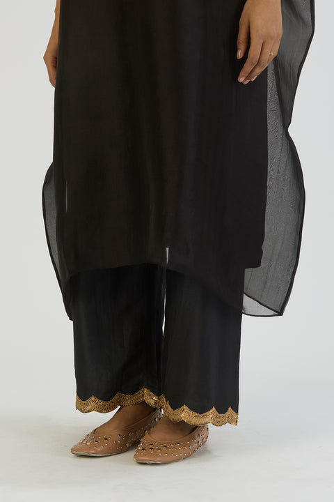 Zoya Kurta and Pant - Black