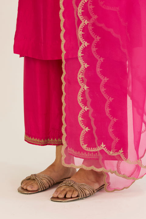 Rekha Dupatta - Fuschia