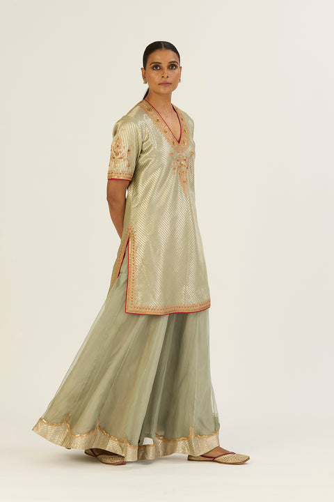 Mannat Kurta & Sharara - Jade