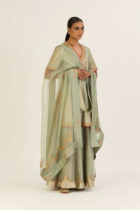 Mannat Kurta & Sharara - Jade