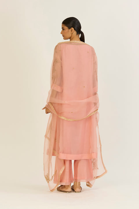 Nandita Dupatta -  Salmon Pink