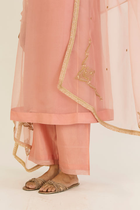 Nandita Dupatta -  Salmon Pink