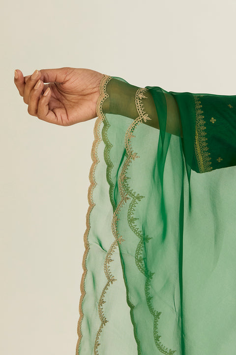 Brinda Dupatta - Green