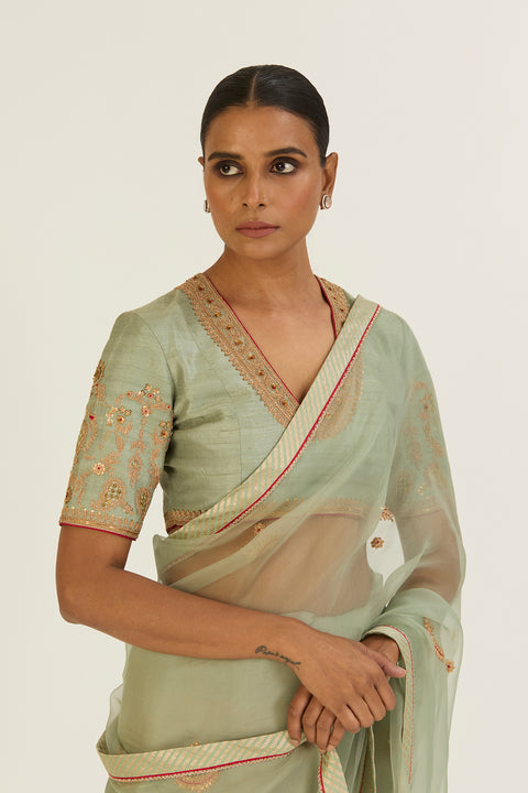 Ekaya Saree - Jade