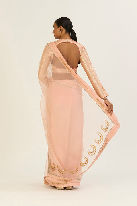 Anamika Saree - Salmon Pink