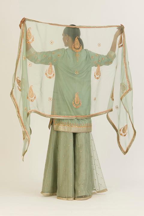 Garima Dupatta- Jade