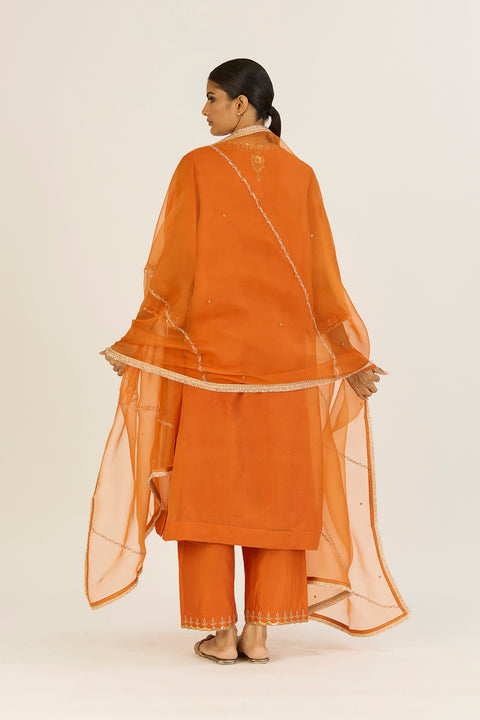 Rysa Dupatta - Orange