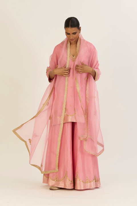 Kripa Dupatta - Salmon Pink