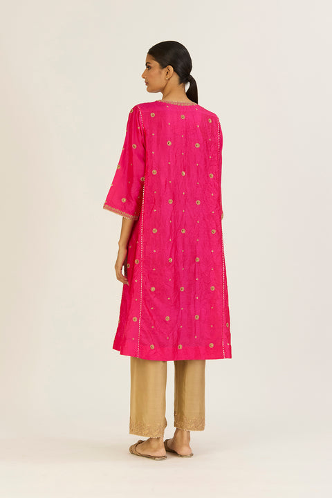 Hina Kurta & Pant - Fuschia