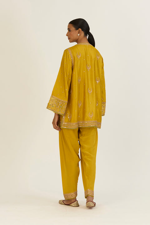 Ahaya Kurta & Pant - Lime Green