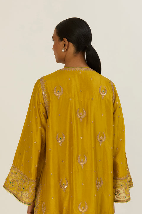 Ahaya Kurta & Pant - Lime Green