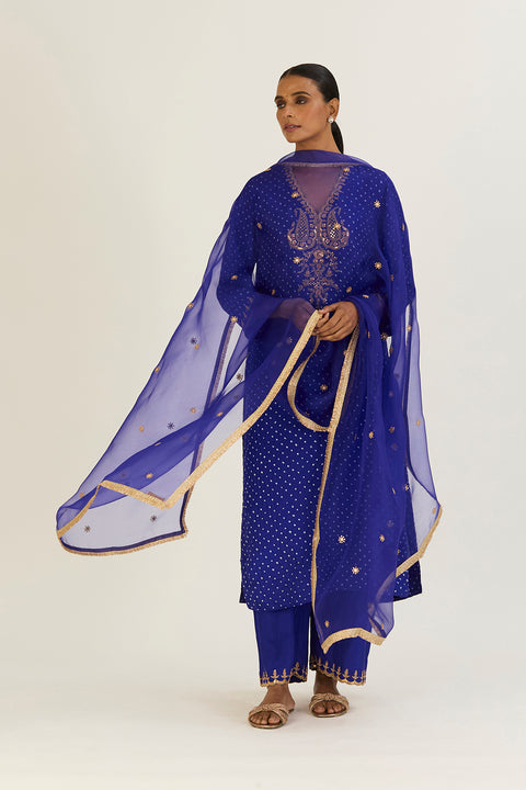 Rysa Dupatta - Royal Blue