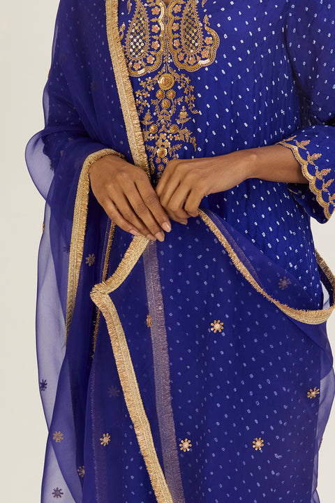 Rysa Dupatta - Royal Blue