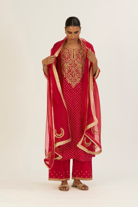 Brinda Dupatta - Red