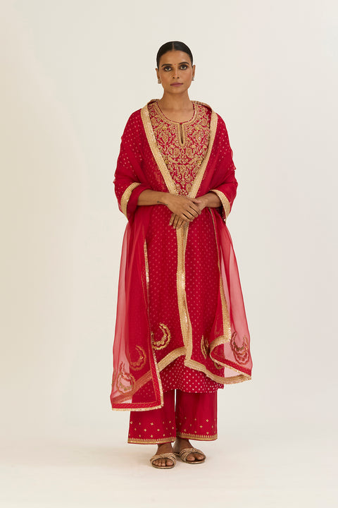 Brinda Dupatta - Red