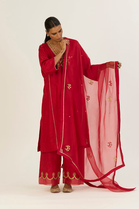 Navya Dupatta - Red